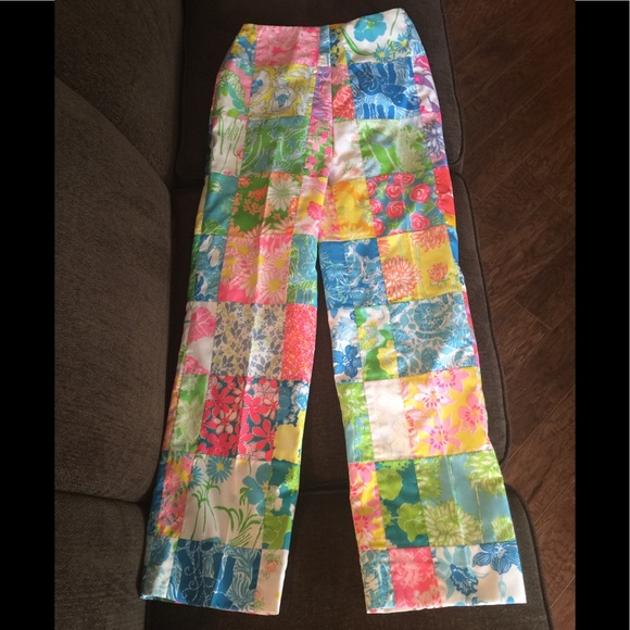 Lilly Pulitzer Pants - Lilly Pulitzer Vintage Patchwork Pants